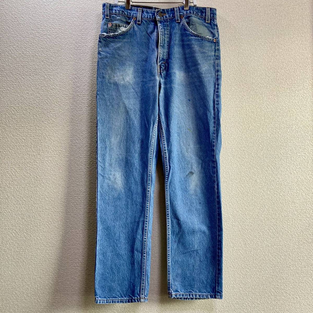 【made in USA】希少なショートレングス！Levi's リーバイス 505 ヒゲ 色落ち良 W34L30(実寸W34L30) 1995年 米国製 USA製 501 デニムパンツ_画像1