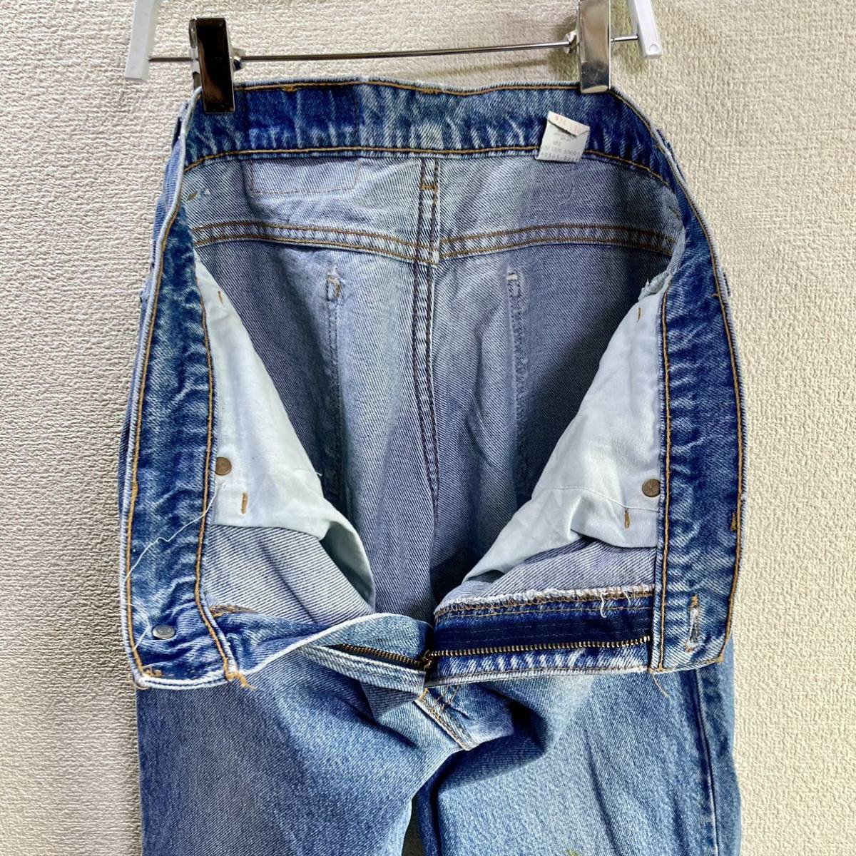 【made in USA】希少なショートレングス！Levi's リーバイス 505 ヒゲ 色落ち良 W34L30(実寸W34L30) 1995年 米国製 USA製 501 デニムパンツ_画像10