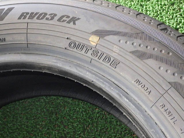 YOKOHAMA ヨコハマ タイヤ 2023年 BluEarth-RV RV03CK 165/65R15 81S 1本 15インチ 溝7mm 中古 [ZNo:06000048] bkurudepa_画像5