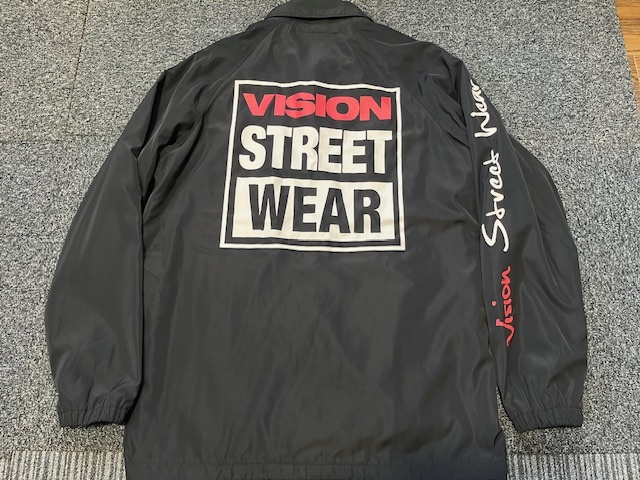 VISION STREET コーチジャケット BK L_画像1