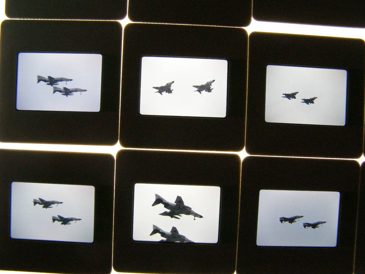 (1f401)340 写真 古写真 飛行機 飛行機写真 航空自衛隊 F-4ファントム F-86F 小松基地 フィルム ポジ まとめて 20コマ リバーサル スライド_画像4