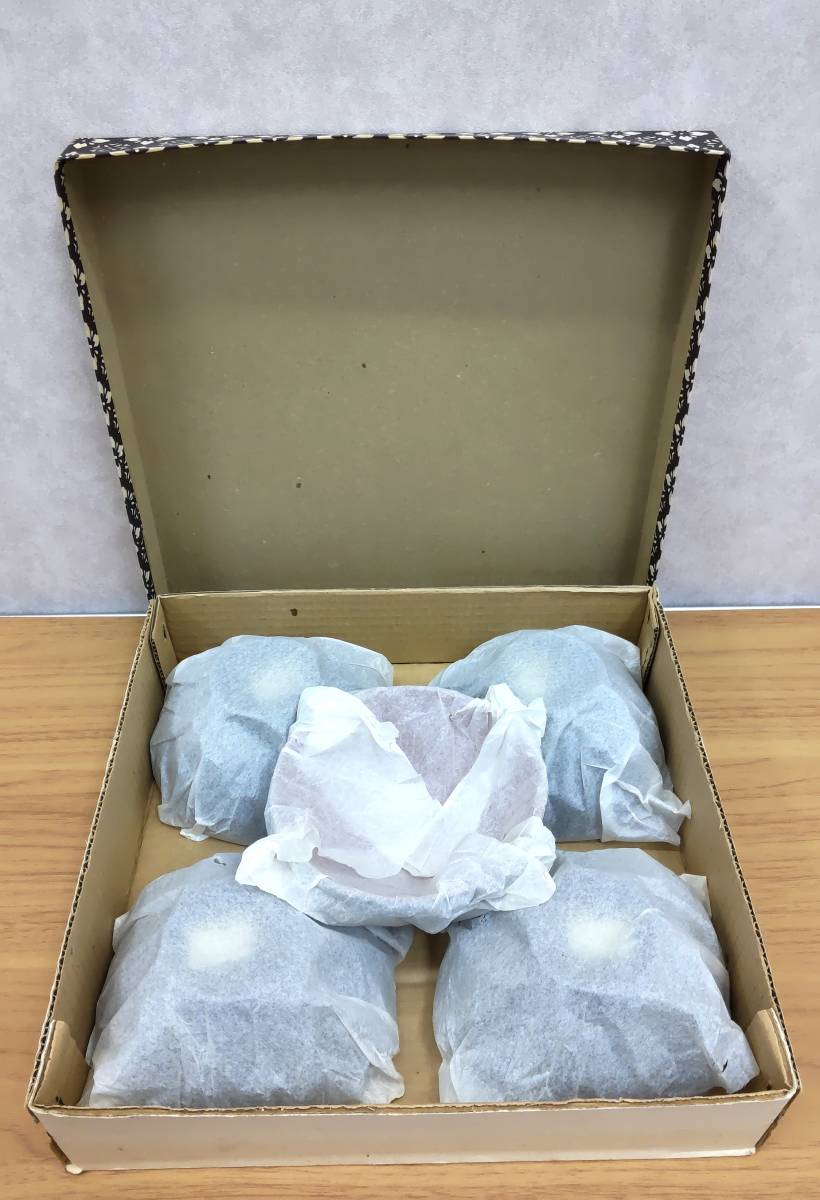 #14776【保管品】★☆碗　汁椀　5客　ウレタン塗装　ユリア樹脂　滑りにくいデザイン　 和食器　食器　業務用☆★_画像6