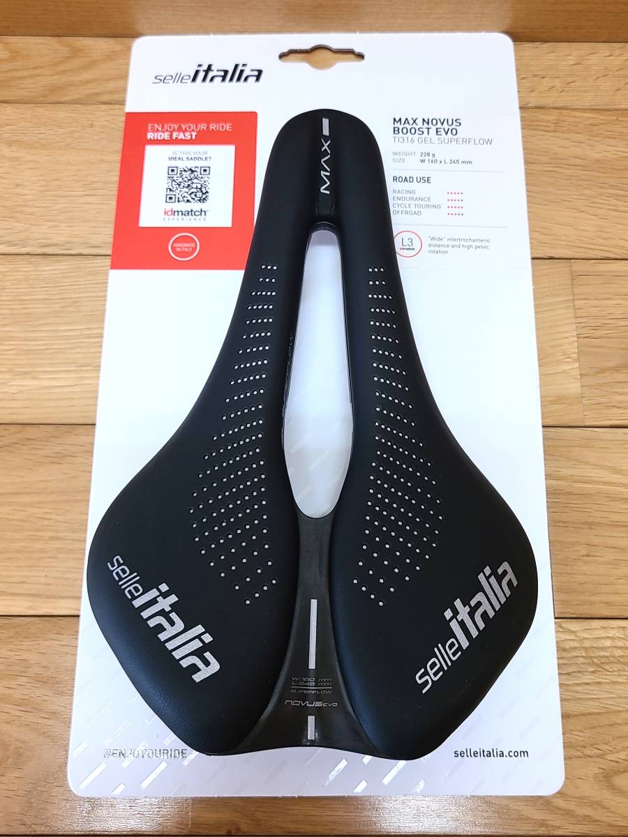 Selle Italia Max Novus Boost Evo Superflow TI316レール 160x245mm　セライタリア_画像1