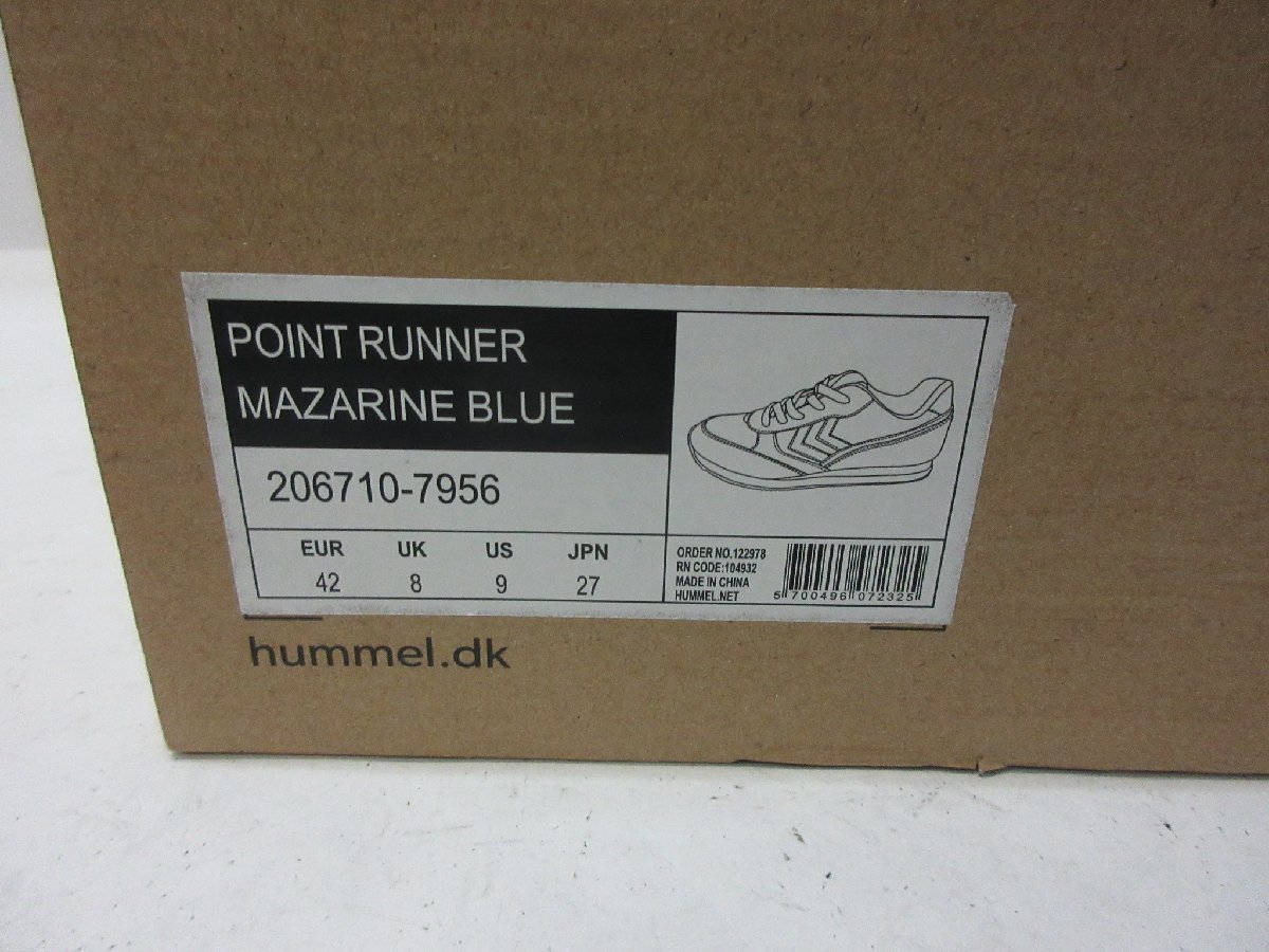 ▽1000円～未使用 ヒュンメル HUMMEL POINT RUNNER ポイントランナー 206710 スニーカー　 27㎝_画像6