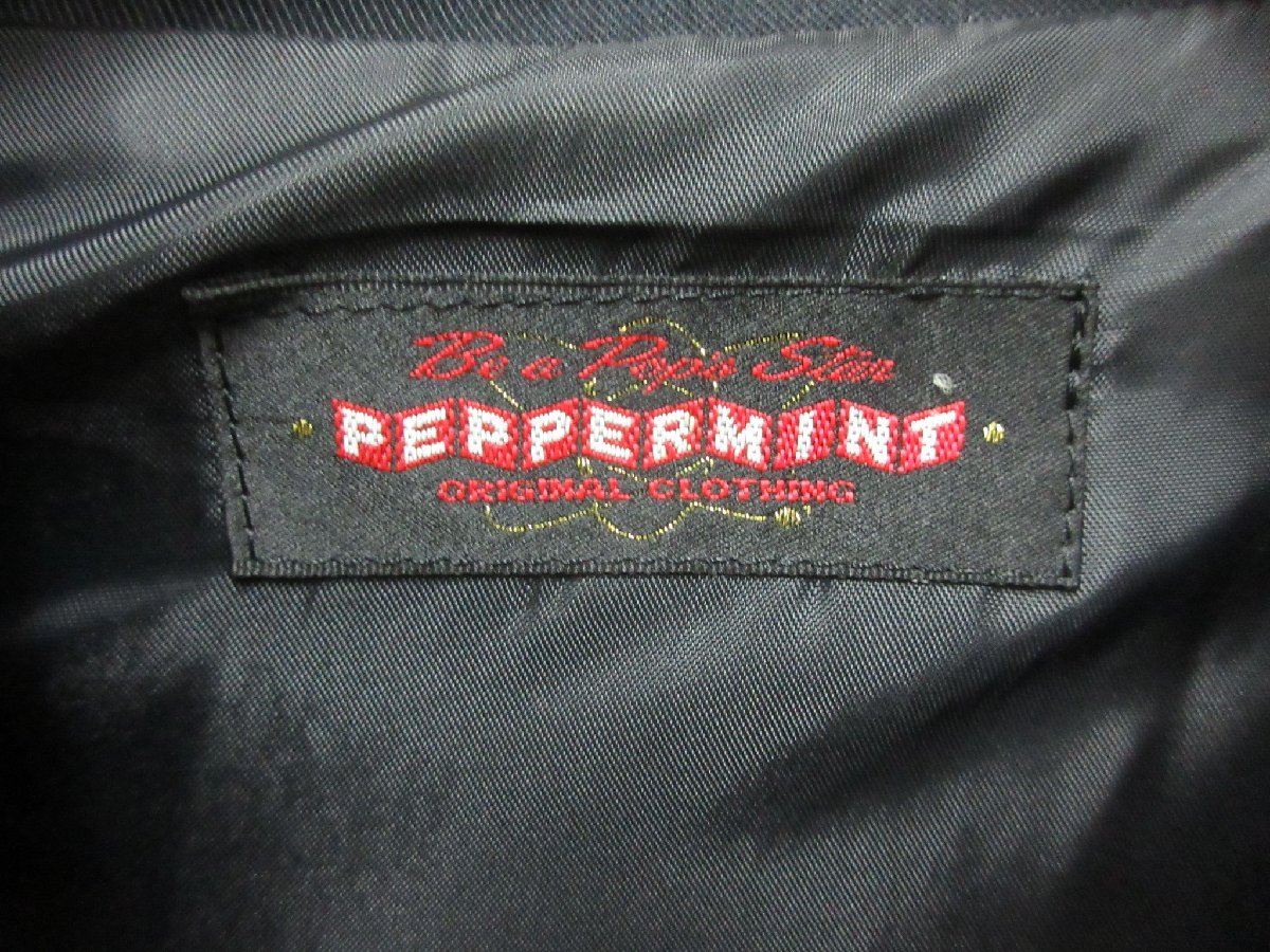1000円～ペパーミント PEPPERMINT 刺繍 ウエスタンジャケット 日本製 サイズF_画像3