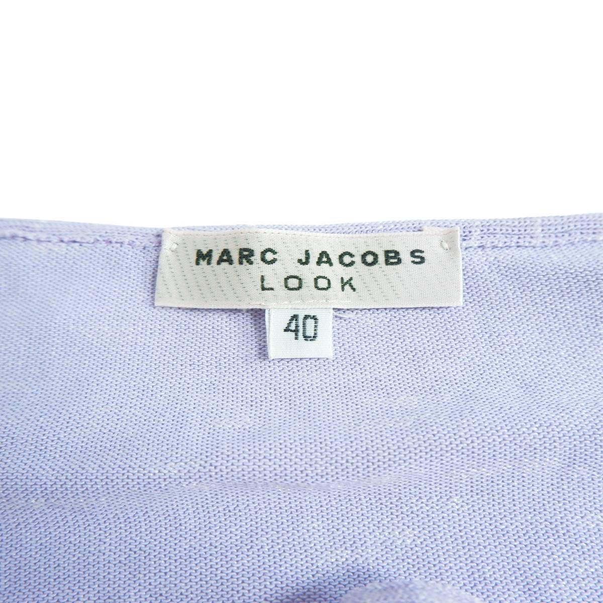 ◆良品 イタリア製◆ MARC JACOBS LOOK マークジェイコブス 長袖 薄手 ニット セーター カットソー レディース 40 ◆送料無料◆ 1544A0_画像6