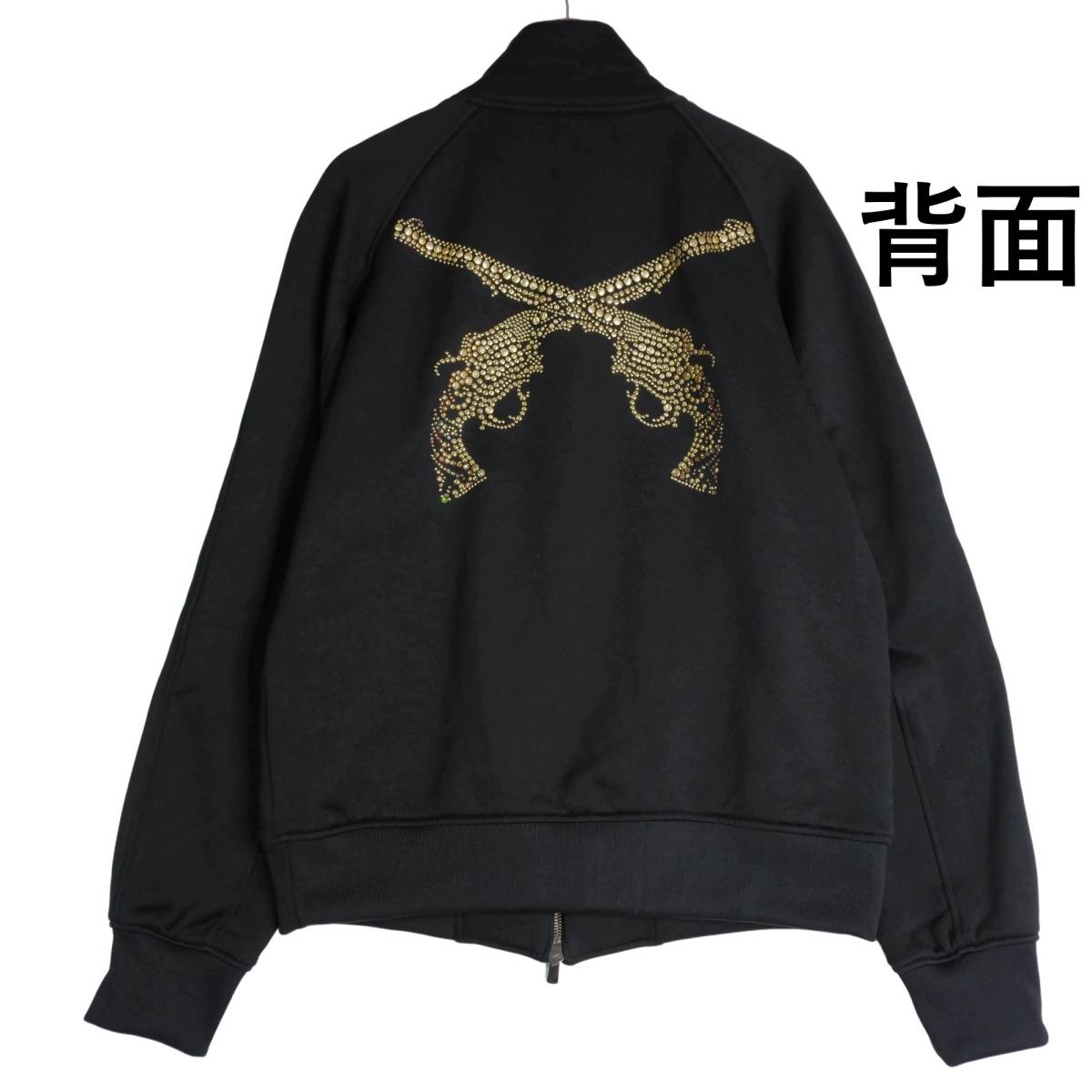 ◆美品◆ roar ロアー スワロ クロスガン 二丁拳銃 裏起毛 ミリタリー ジャージ トラック ジャケット 黒 メンズ 2 ◆日本製◆ 2804A0 ◆美品◆ roar ロアー スワロ クロスガン 二丁拳銃 裏起毛 ミリタリー ジャージ トラック ジャケット 黒 メンズ 2 ◆日本製◆ 2804A0