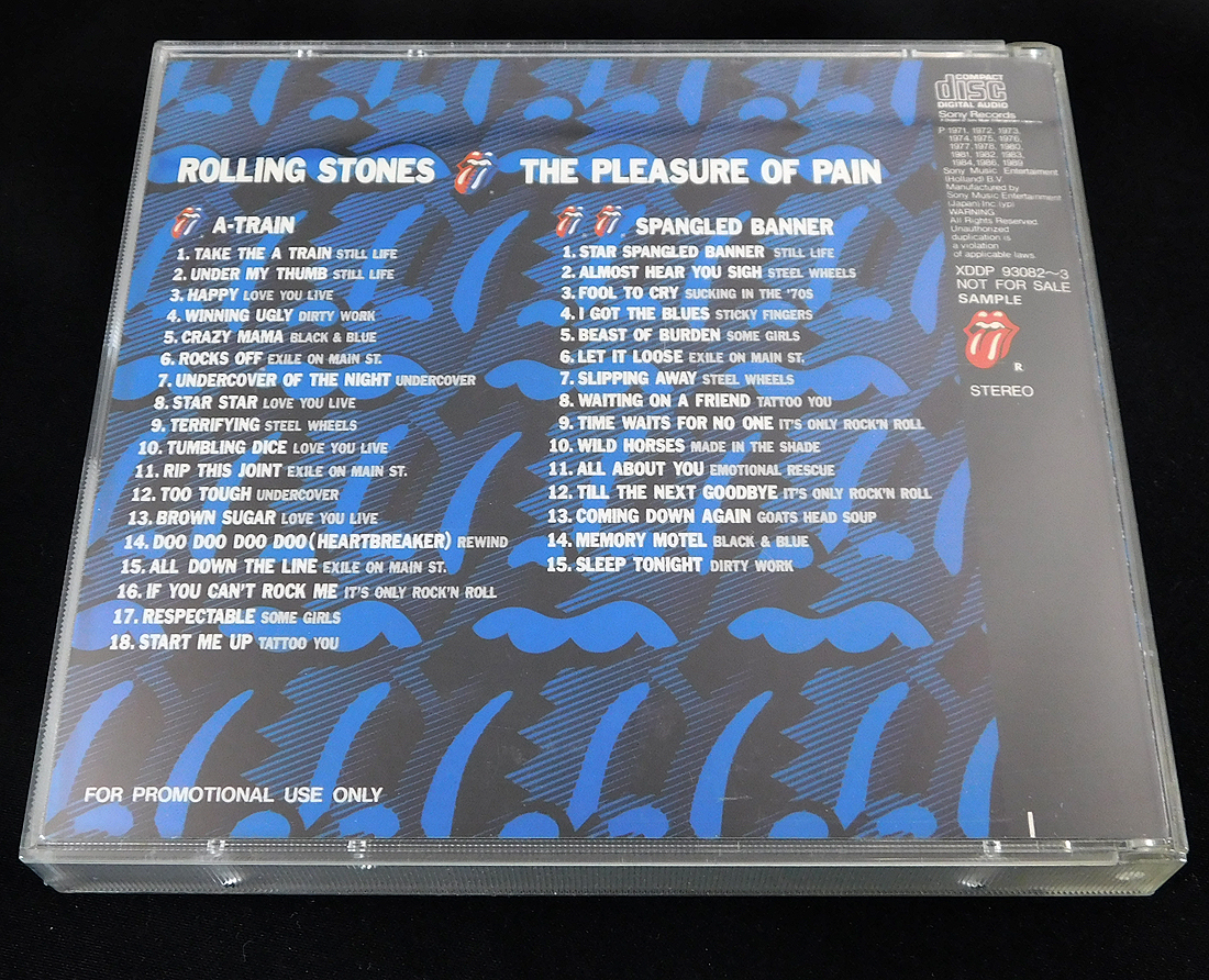 非売品 2CD「ローリング・ストーンズ ROLLING STONES/THE PLEASURE OF PAIN」XDDP-93082/3/A-Train・Spangled Banner 2枚組_画像5