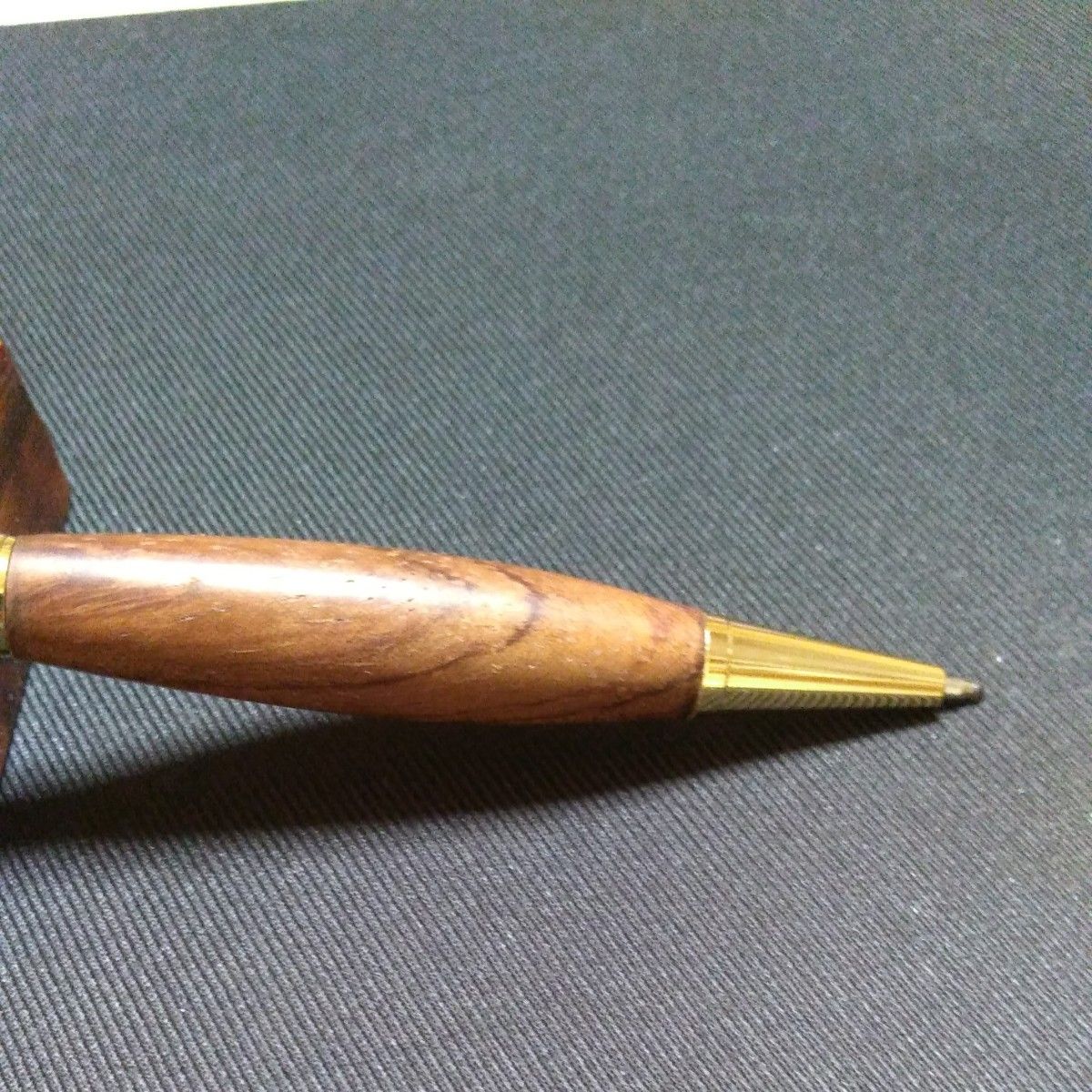 春のボールペン祭り　銘木ブビンガ　上杢　 ハンドメイド木製ボールペン