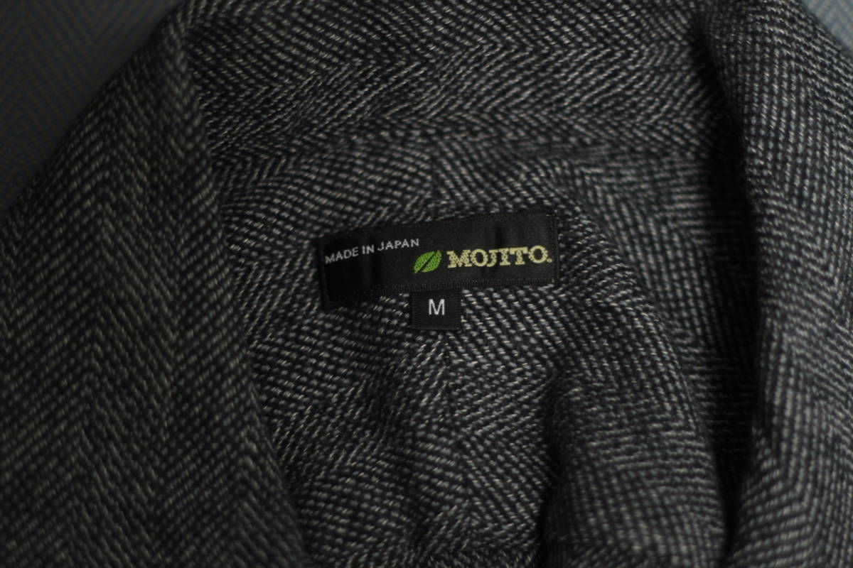 【極美品】MOJITO Abshinthe Shirt ヘリンボーン アブサンシャツ M(キューバ Anatomica アナトミカ モヒート ヘミングウェイ)_画像6