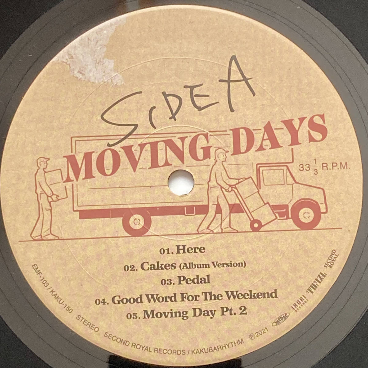 LPレコード 【Homecomings『Moving Days』＜限定生産盤＞［KAKUBARHYTHM / SECOND ROYAL RECORDS］】平賀さち枝*Mei Ehara*ミツメ*SAMOEDO_画像8