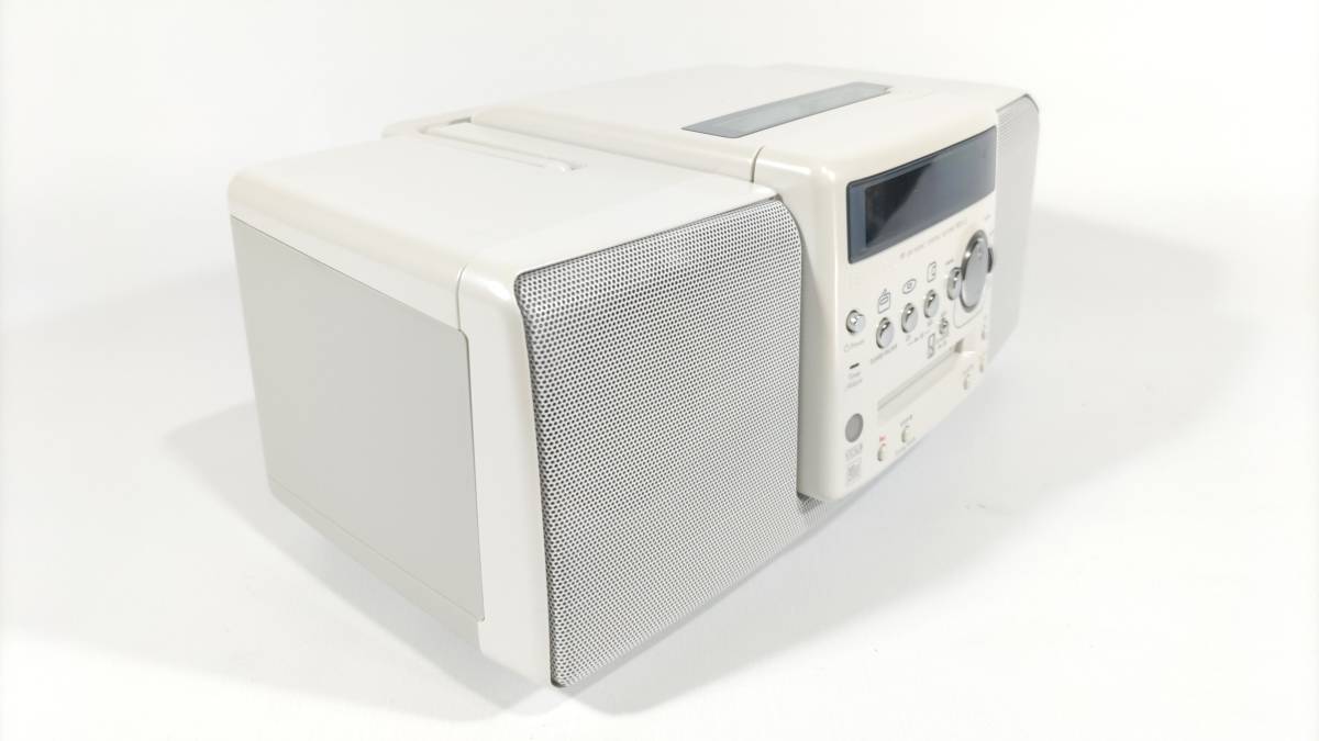 ケンウッド CD・MD・ラジオパーソナルステレオシステム (ホワイト) MDX-L1-W 美品！_画像2
