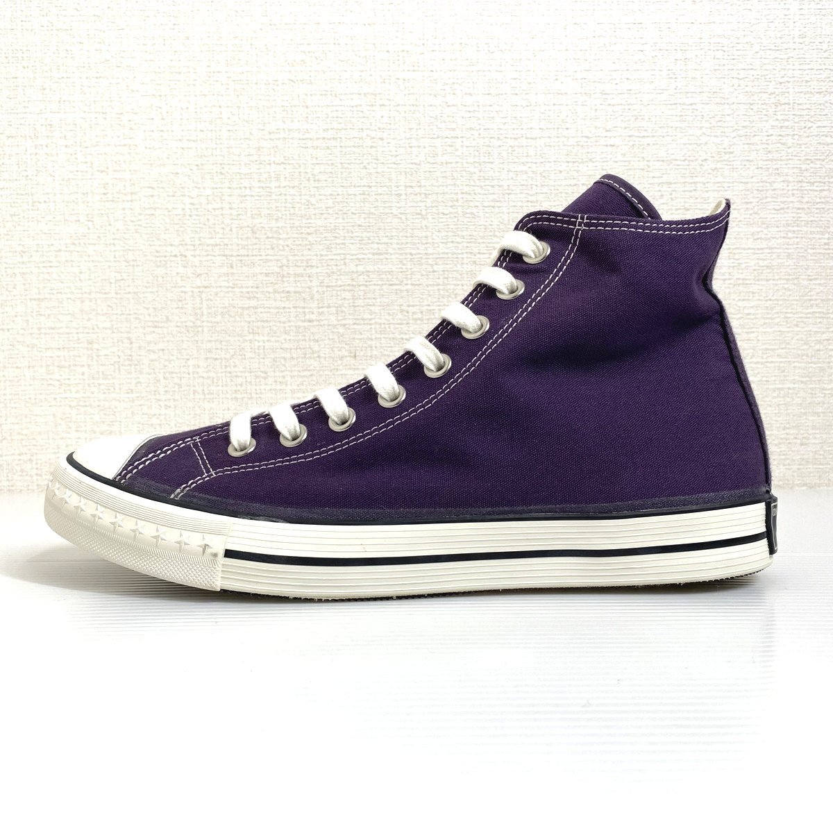 【27.5cm 未使用品】CONVERSE ADDICT コンバース アディクト COACH CANVAS HI コーチ キャンバス ハイ 紫 パープル ハイカットスニーカー_画像3