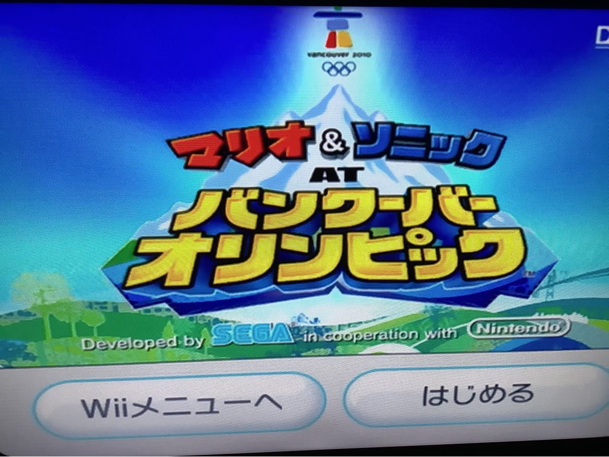 【Wii】 マリオ＆ソニック AT バンクーバーオリンピック　ニュースーパーマリオブラザーズ　wii