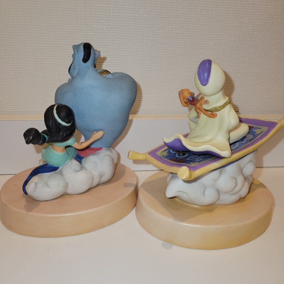 限定 希少 激レア ﾃﾞｨｽﾞﾆｰｼｰ 購入 アラジン 陶器 置き物 セット ジャスミン ジーニー  アブー Disney SEA