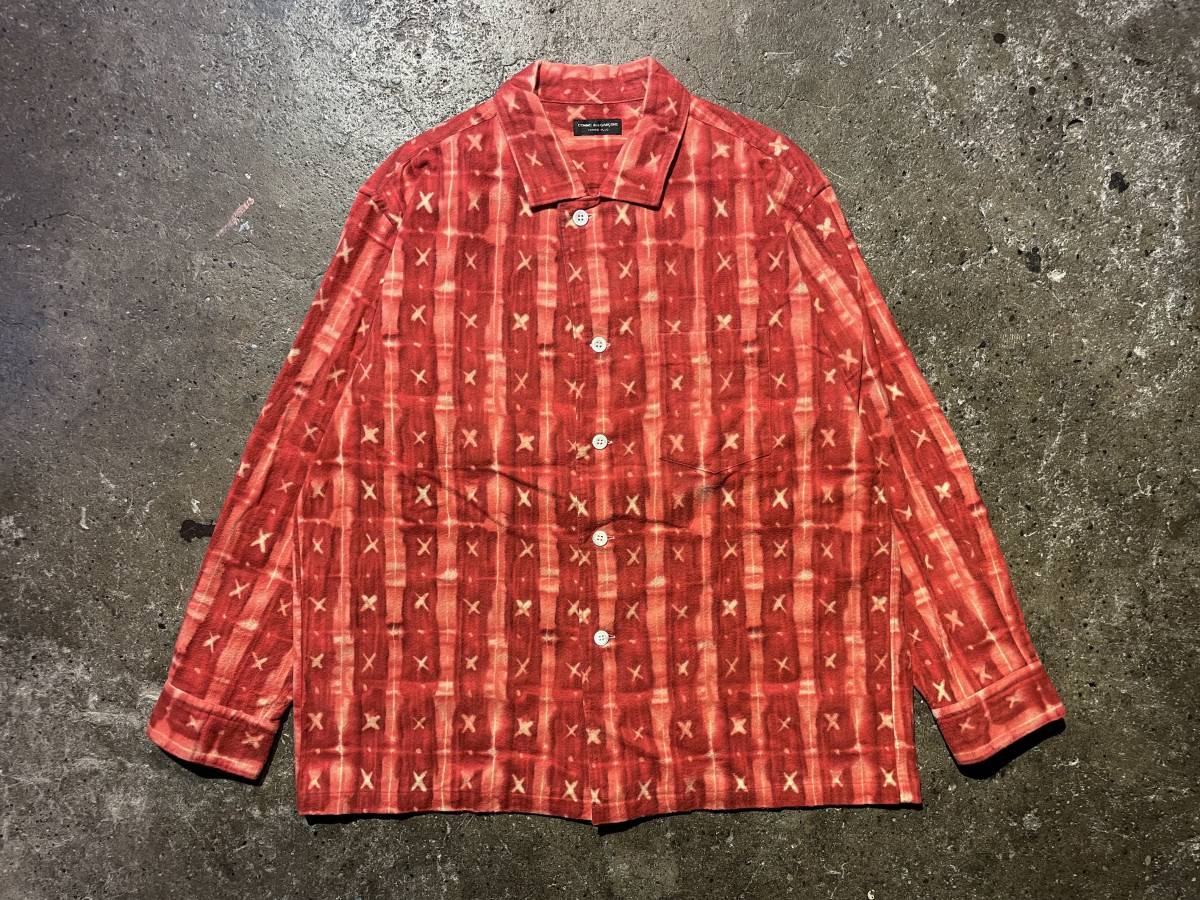 COMME des GARCONS HOMME PLUS Comme des Garcons Homme pryus95aw 1995aw AD1995 total pattern stripe Cross box long sleeve shirt 