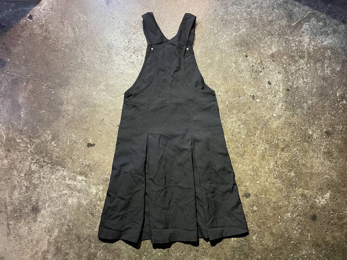 BLACK COMME des GARCONS ブラックコムデギャルソン 21aw 2021aw AD2021 ポリ縮 エステル縮絨 オールインワン ボックスプリーツ XS_画像2