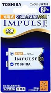 TOSHIBA ニッケル水素電池 充電式IMPULSE 単6P形充電池(min.200mAh) 1本 6TNH22_画像1