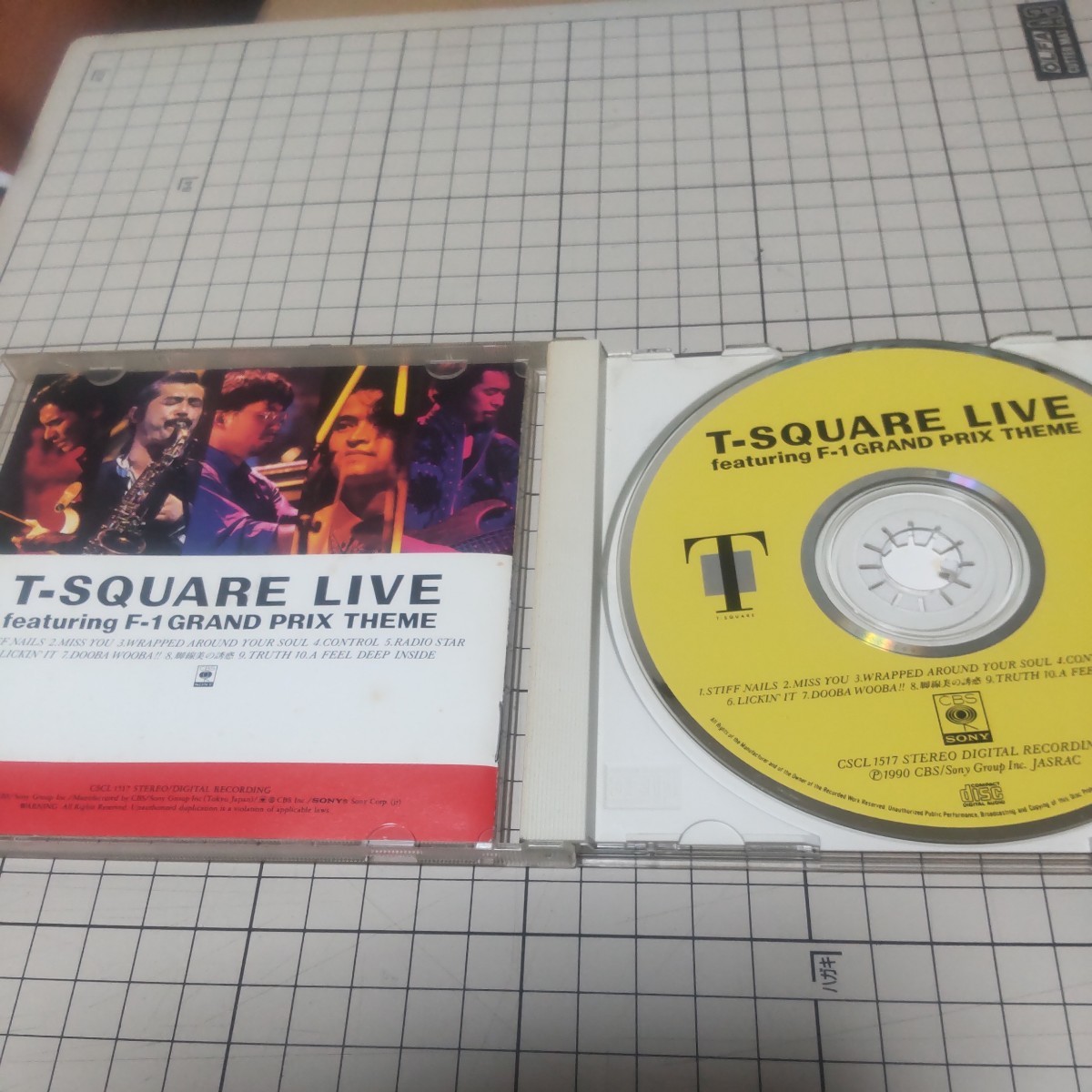 未視聴未確認 中古CD 1990年 T-SQUARE ライブ フューチャリングF-1グランプリテーマ_画像4