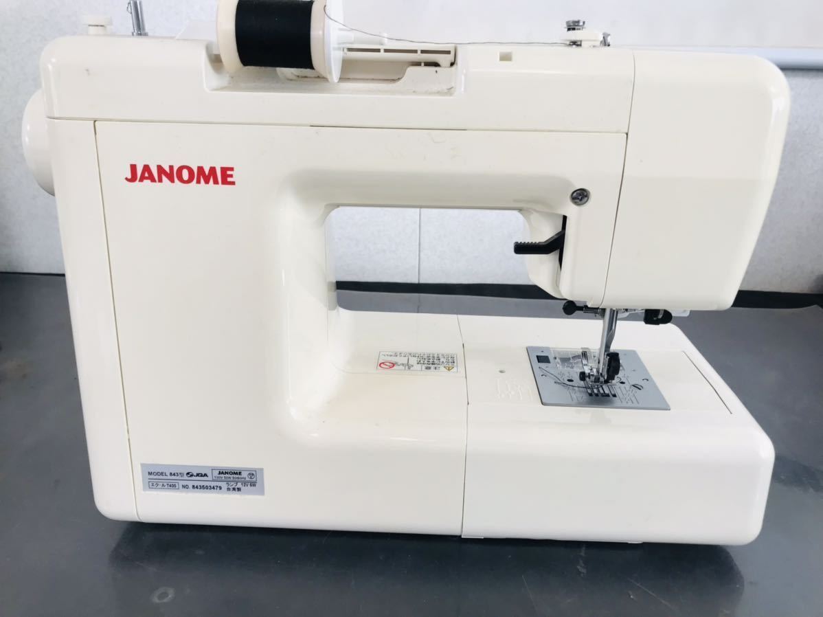 JANOME ジャノメ コンピューターミシンEQULE エクール T400 843型 通電OK 現状品 A41A_画像3