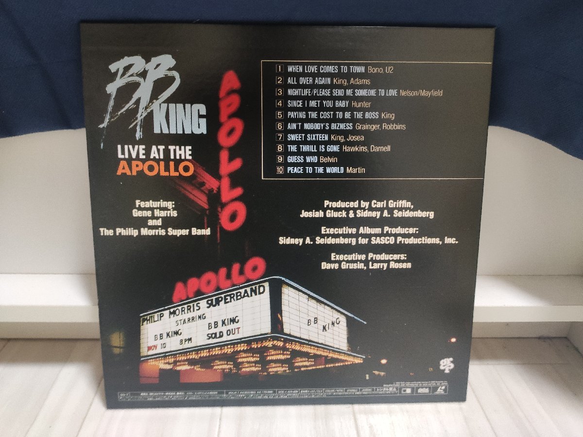 ■5000円以上で送料無料！ レーザーディスク 国内盤 B.B.KING LIVE AT THE APOLLO 44LP2NT_画像2