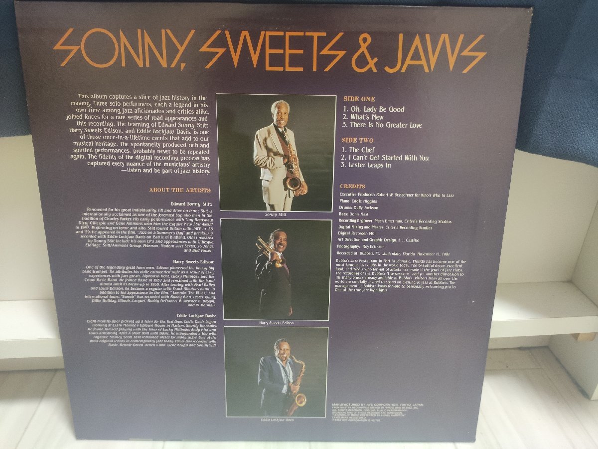 ■レコード 5000円以上で送料無料！ JAZZ/ジャズ 国内盤 SONNY SWEETS & JAWS/ソニー・スティット 26LP10NT_画像2