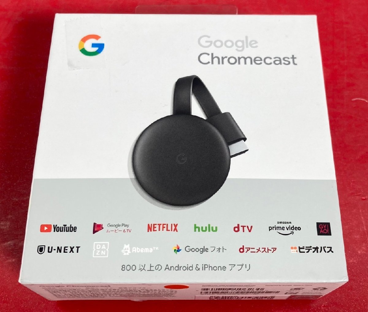 1円～　Google　Chromecast　クロームキャスト　GA00439-JP　チャコール　最大解像度 フルHD 1920×1080_画像1