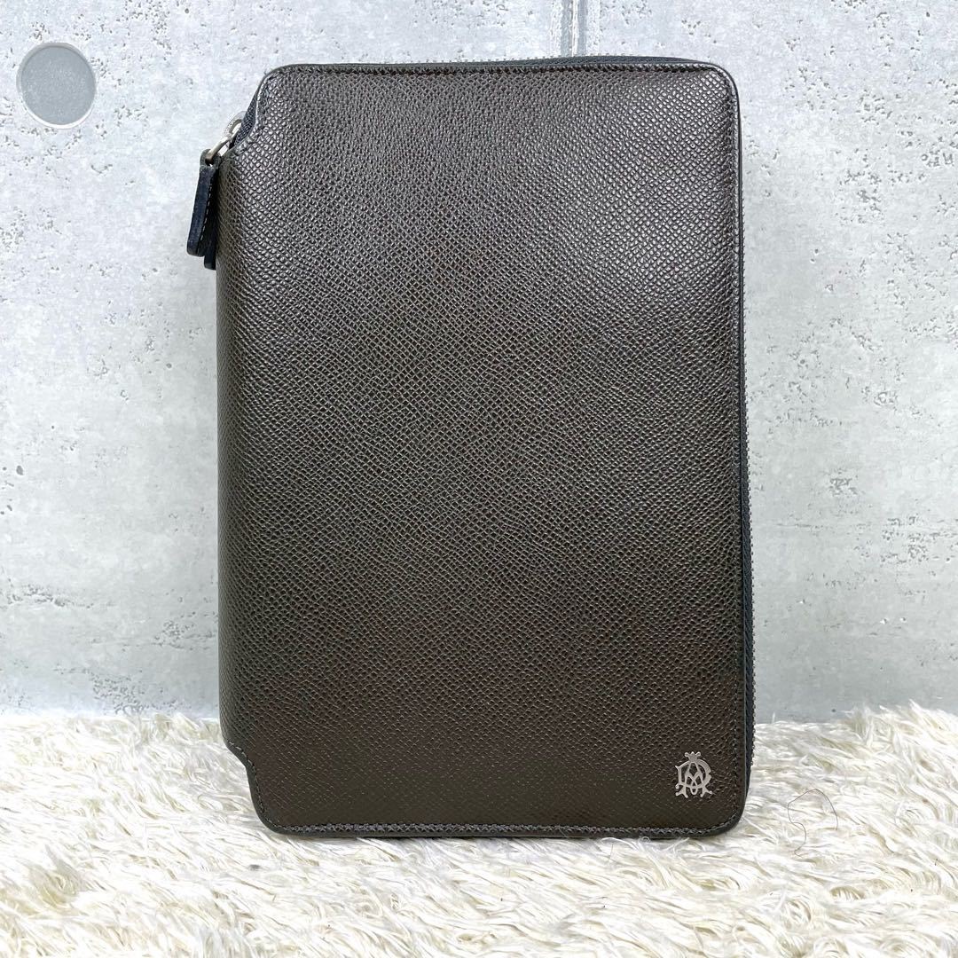 1円~[極美品] ダンヒル dunhill ボードン メンズ ビジネス トラベルケース オーガナイザー 長財布 ラウンドファスナー ダブル 2室 レザー_画像2