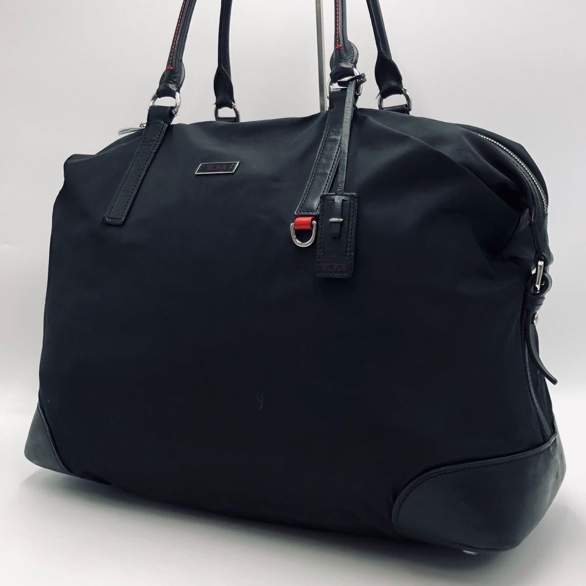 1円〜【極美品】 TUMI トゥミ メンズ ビジネスバッグ トートバッグ ブリーフケース 肩掛け レザー 本革 ナイロン A4/PC可 大容量 通勤 黒_画像1