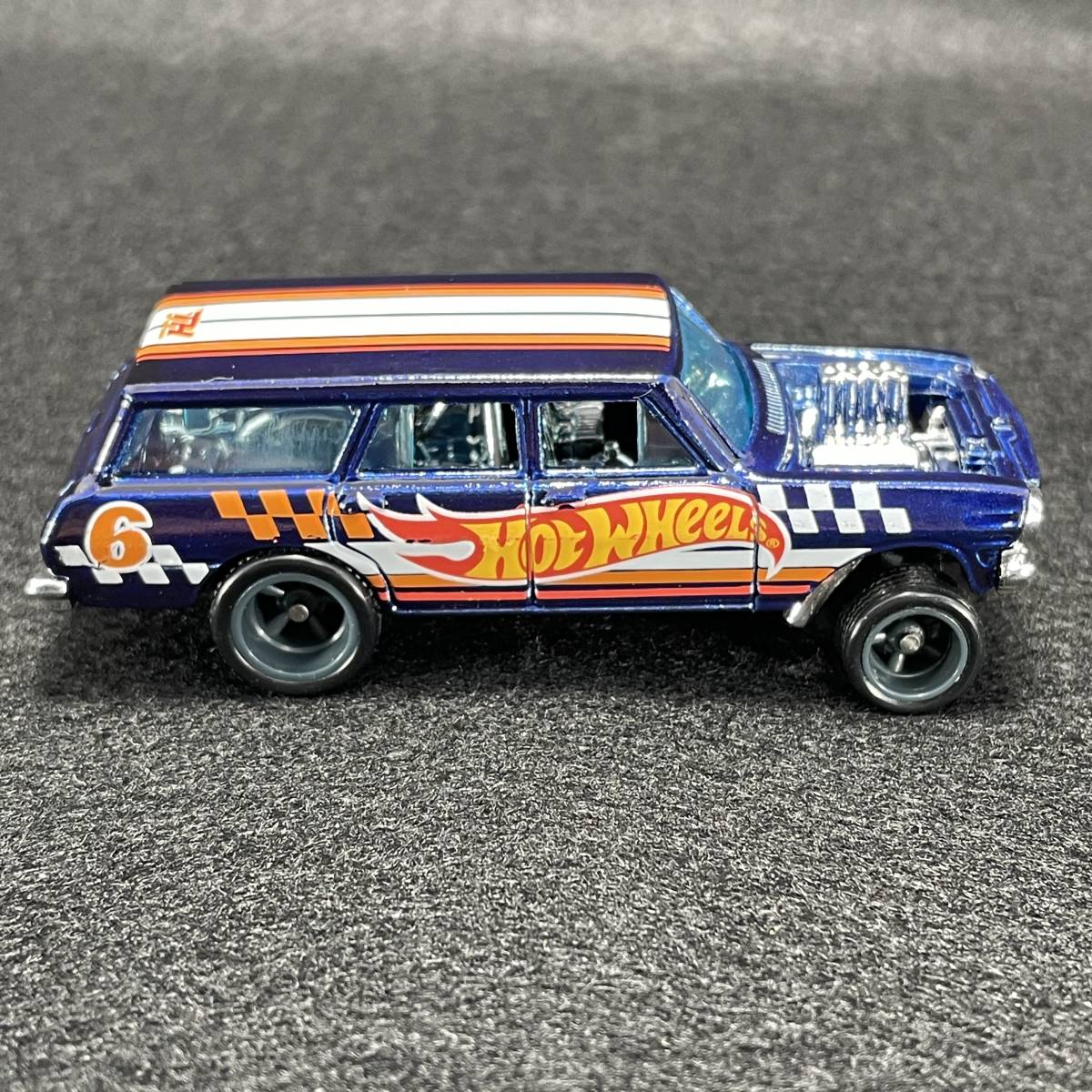 【ホットウィール】64シェビーノバギャッサー スーパートレジャーハント STH【ルース】64 Chevy Nova Gasser_画像4