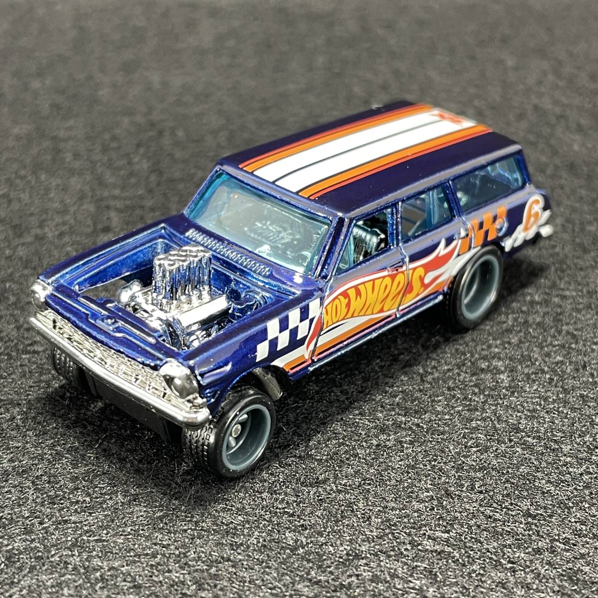 【ホットウィール】64シェビーノバギャッサー スーパートレジャーハント STH【ルース】64 Chevy Nova Gasser_画像1