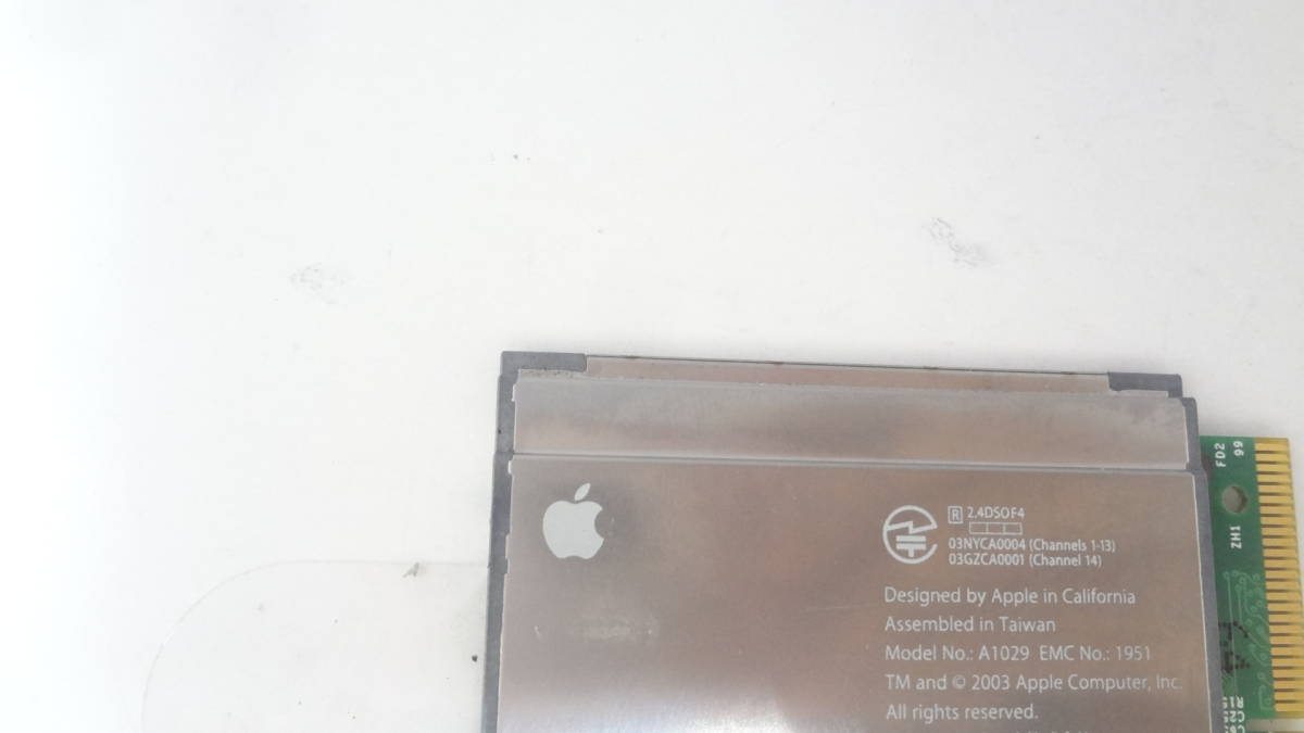 新入荷　Apple AirMac Extreme Card 　無線LANカード　A1029　中古動作品_画像3