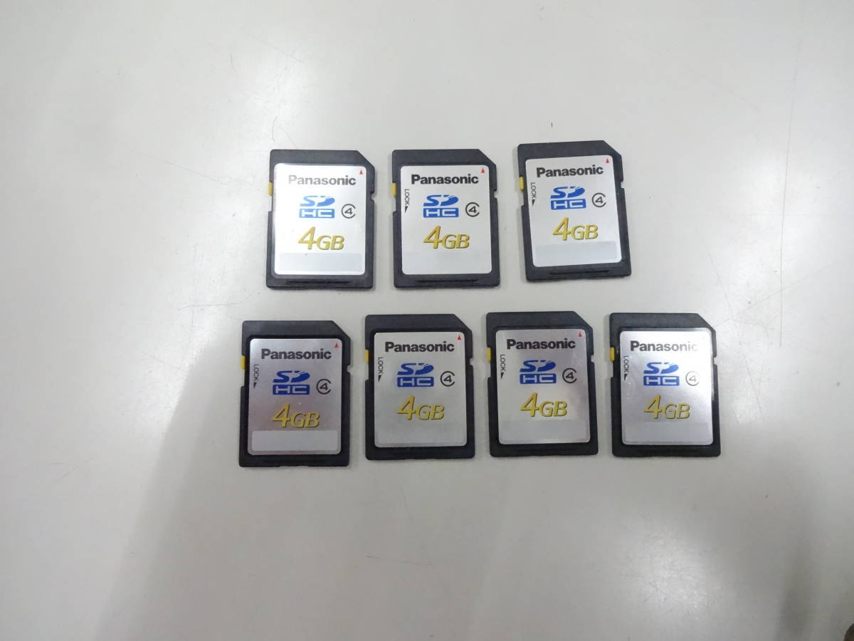 複数在庫　Panasonic SDHCメモリーカード 4GB　7枚セット　中古動作品　_画像1