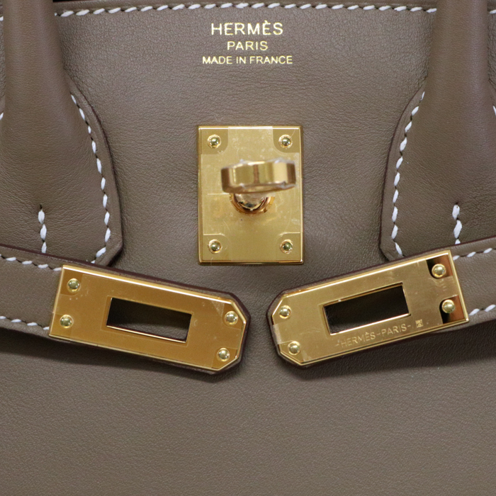 未使用・展示品 エルメス HERMES バーキン25 スイフト(レザー) GD金具 B刻印 ハンドバッグ エトゥープ(ライトブラウン) mar15001_画像7