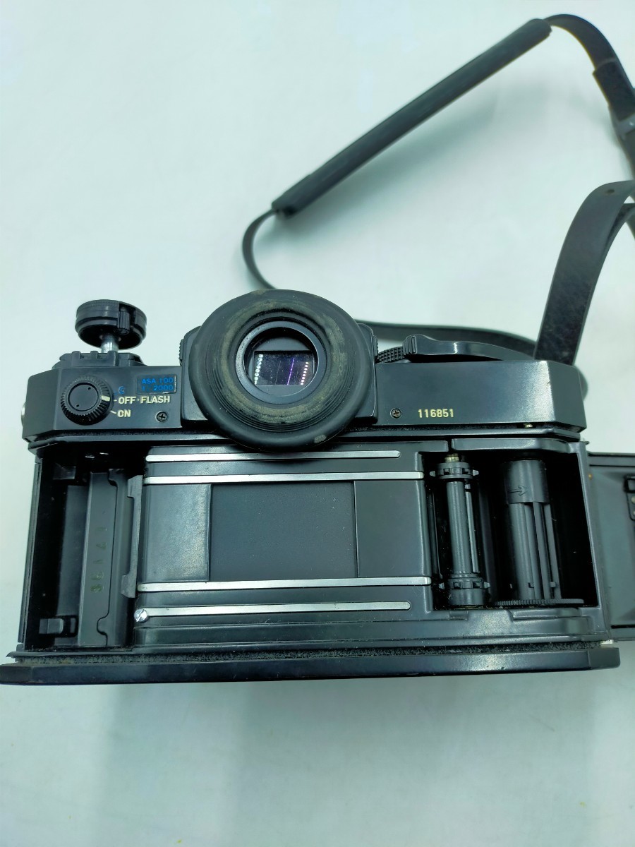 〇CANON F-1 フィルムカメラ ボタン電池式 ブラック キャノン ※動作未確認_画像8