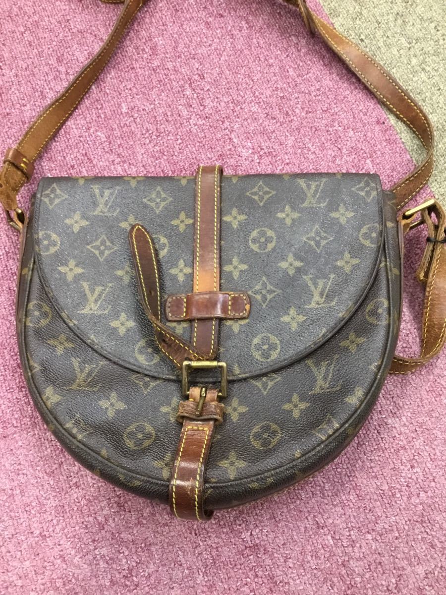 & LOUIS VUITTON ルイヴィトン モノグラム ショルダーバッグ シャンティ 中古品　ジャンク_画像1