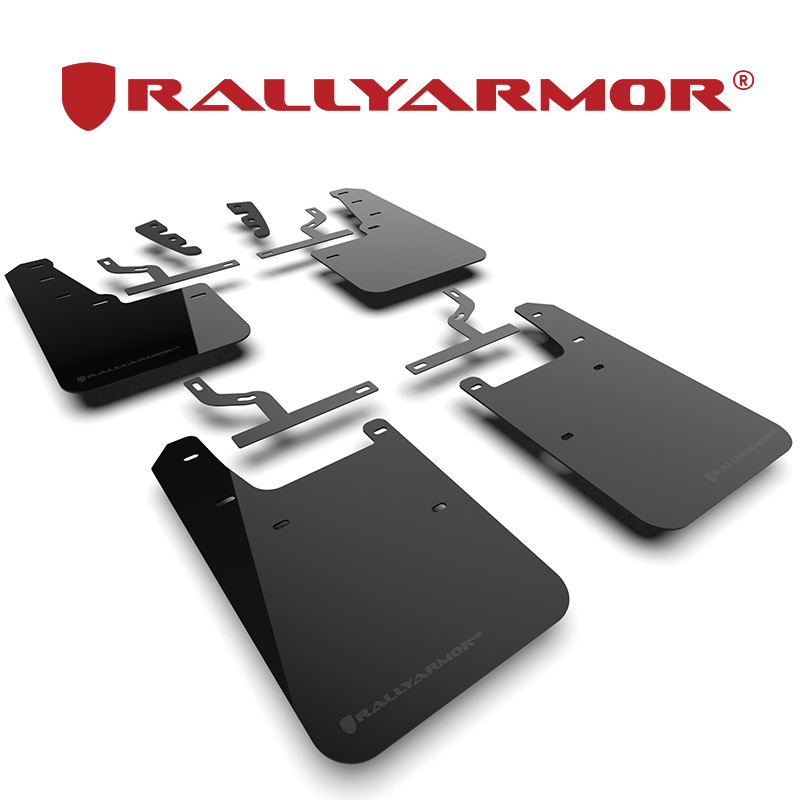 Rally Armor 2022- トヨタ タンドラ XK70 マッドフラップ ブラック/メタリックブラック 正規輸入品_画像1