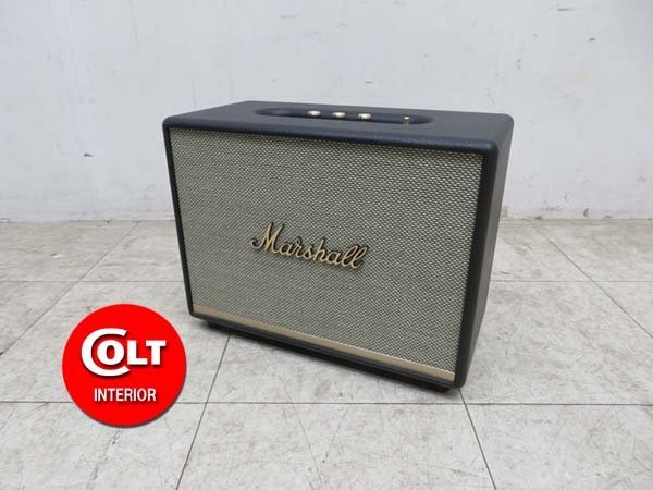 bh94■美品 Marshall マーシャル ワイヤレススピーカー WOBURNⅡ ウーバーンⅡ Bluetooth対応　ブラック 動作確認済_画像1