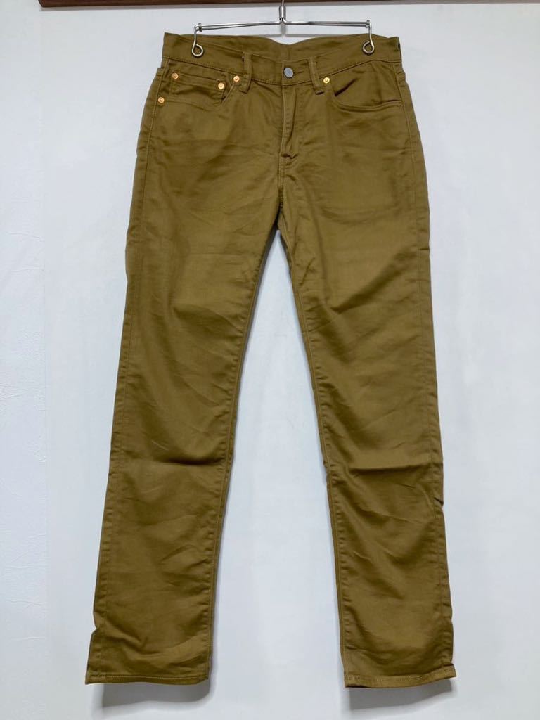 S-1192 Levi's リーバイス 511 カラーパンツ カラージーンズ W31 秋冬用 スリム ストレッチ ブラウン _画像1