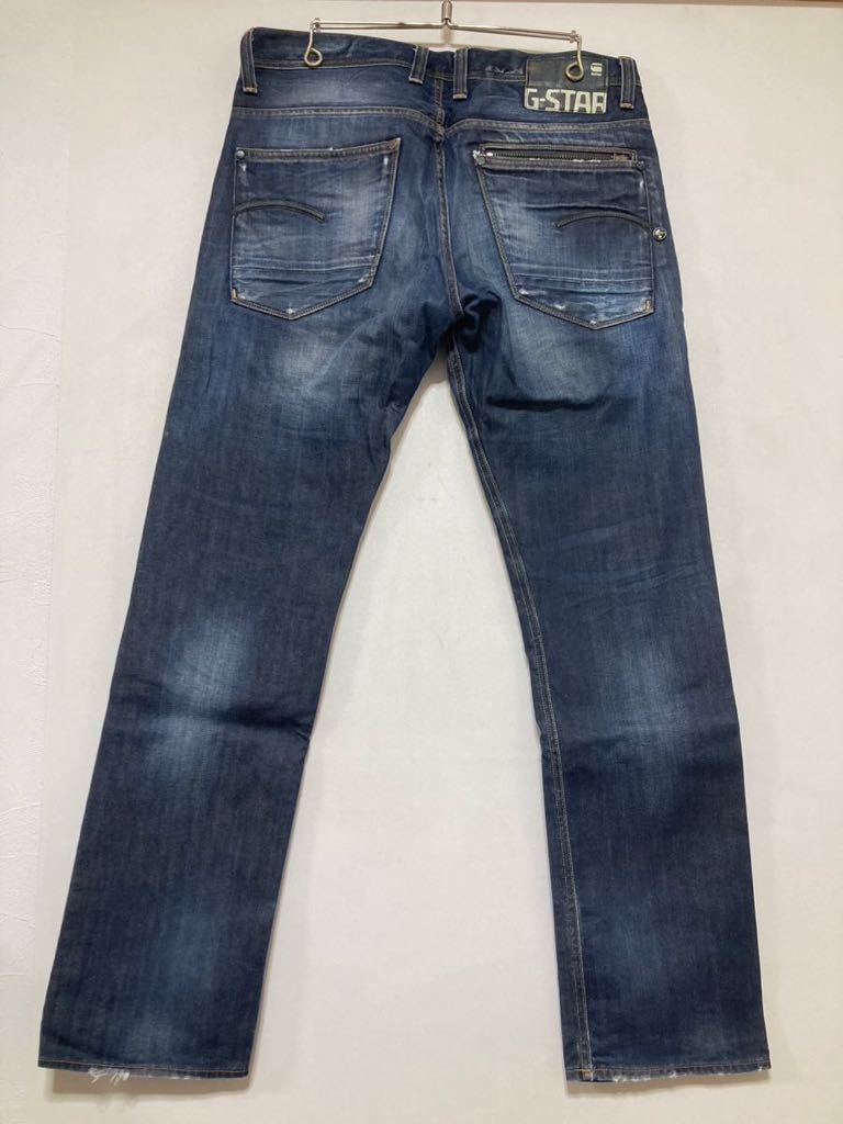 T-1161 イタリア製 G-STAR RAW ジースターロウ 3301 デニムパンツ W33 ジーンズ ジーパン_画像2