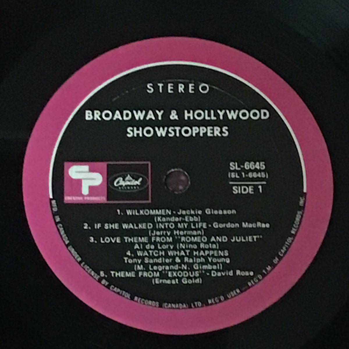 US盤 LP / Various / Broadway & Hollywood Showstoppers_画像4
