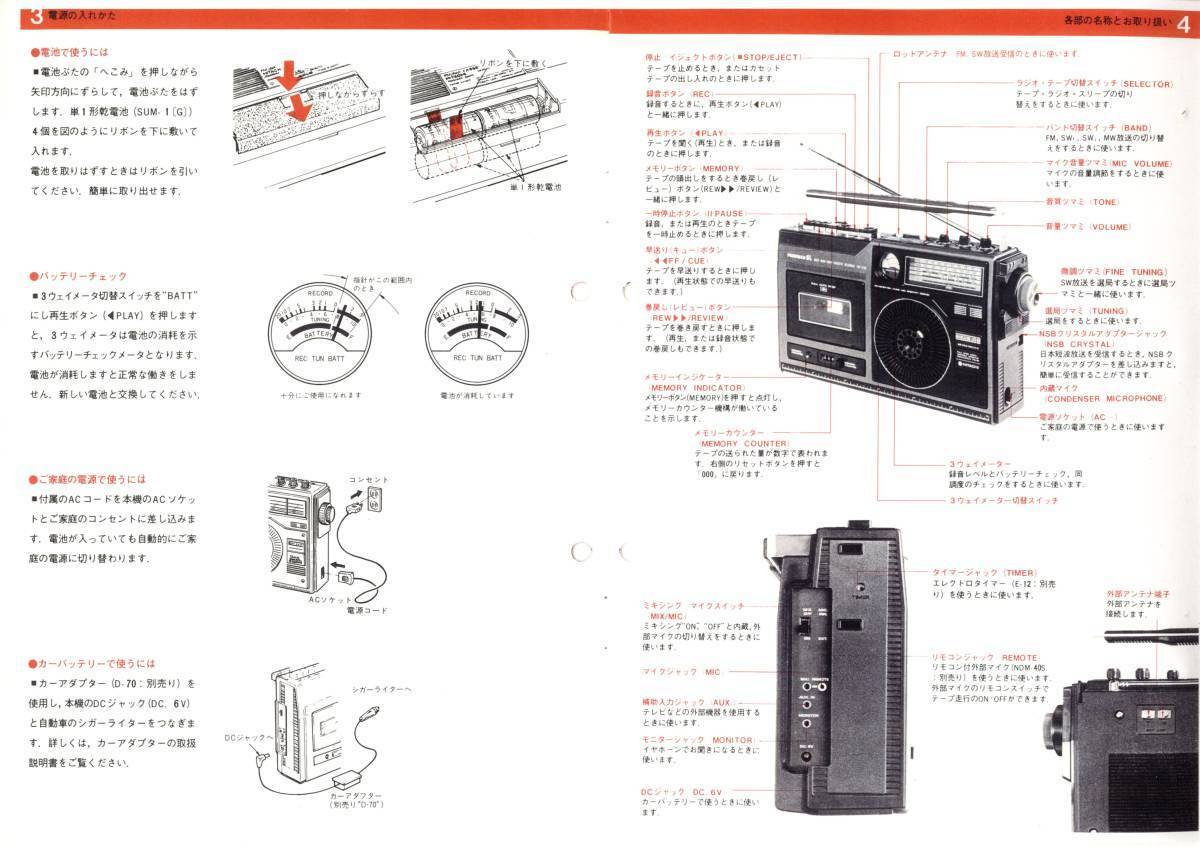 BCL★希少ベリカード★ラジオ・オーストラリア＋おまけ★日立★HITACHI★4バンドラジオ付・テープレコーダー★TRK-5130カラー取扱説明書付_画像4