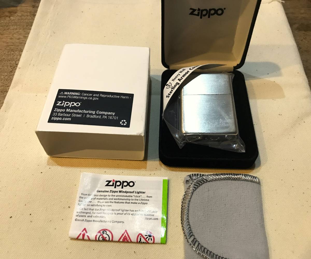 ZIPPO スターリングシルバー Armor(新品未使用)_画像2