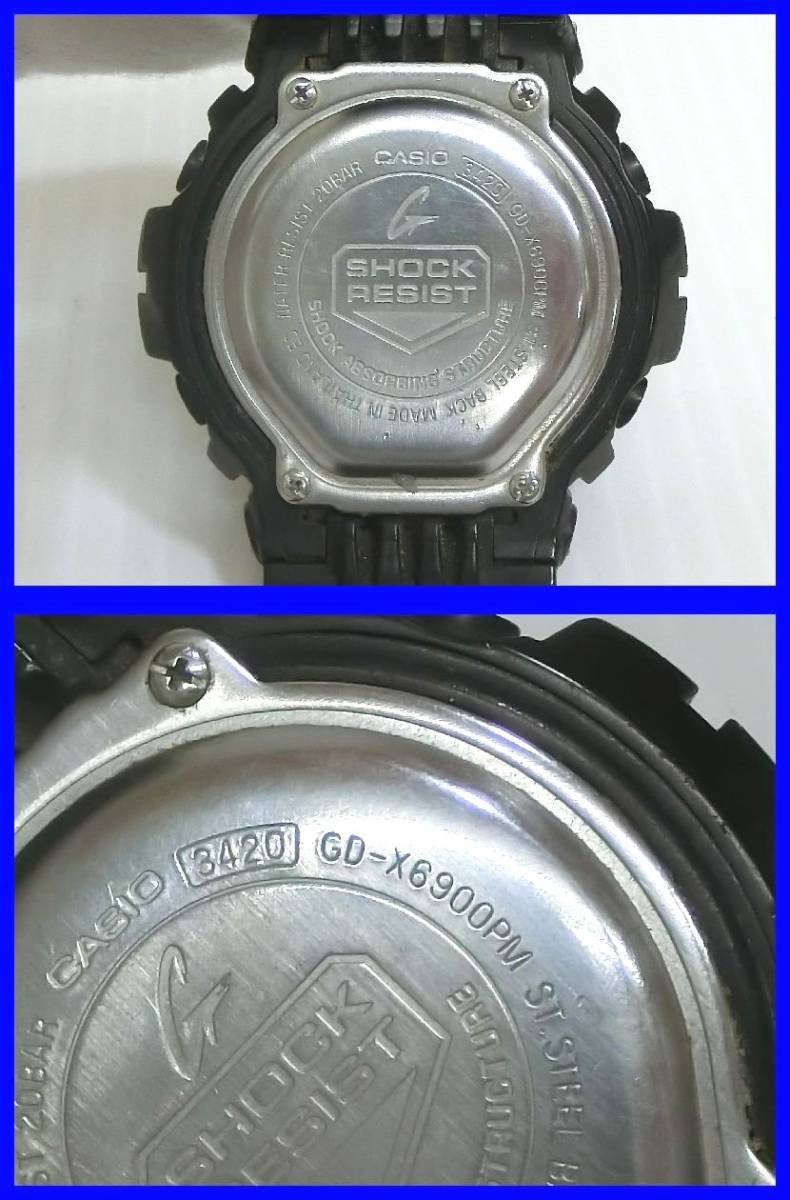 2401★F-1573★CASIO G-SHOCK GD-X6900PM 腕時計 クォーツ デジタル ポーラライズド マーブルシリーズ カシオ ジーショック　中古_画像6