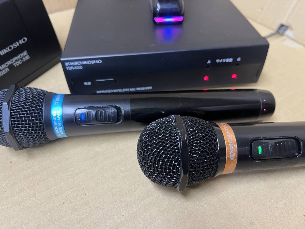 DAM 赤外線式 ワイヤレスマイクセット TDR-4000 TDM-600 セット DAM 赤外線式 ワイヤレスマイクセット TDR-4000 TDM-600 セット