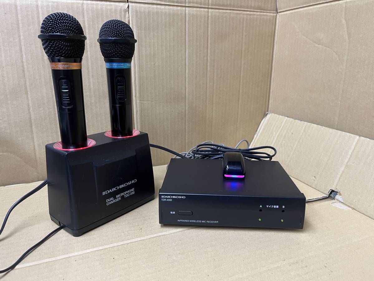 DAM 赤外線式 ワイヤレスマイクセット TDR-4000 TDM-600 セット DAM 赤外線式 ワイヤレスマイクセット TDR-4000 TDM-600 セット