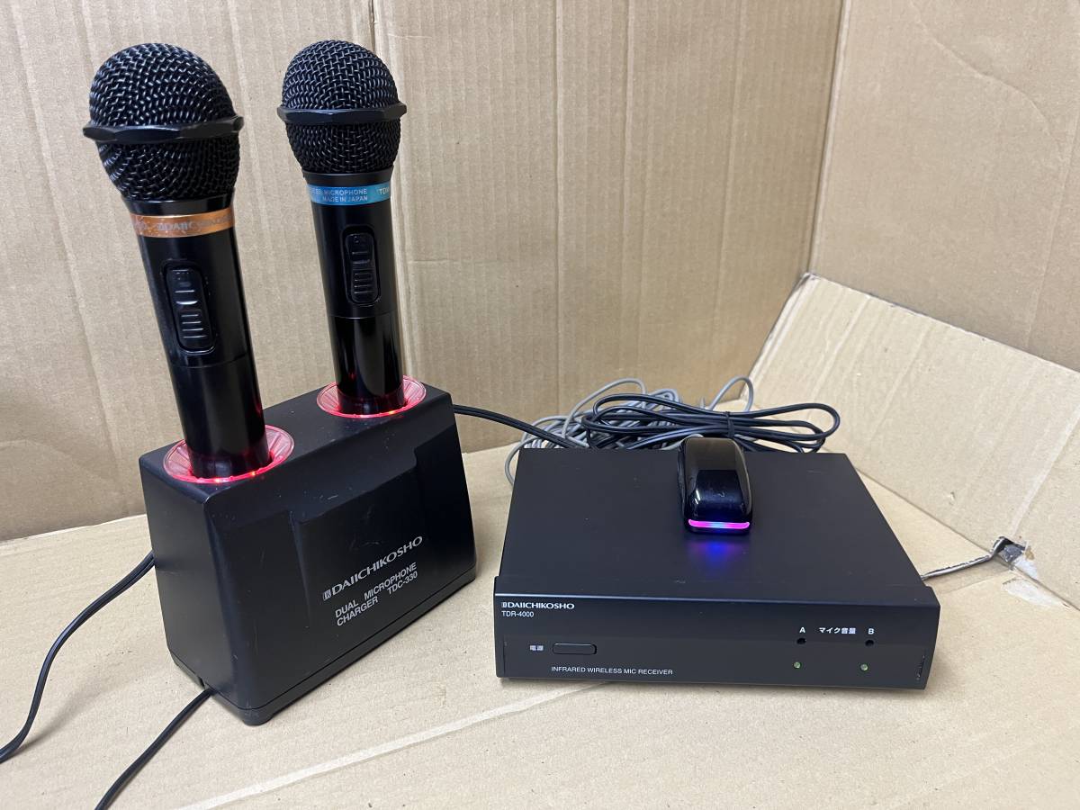 DAM 赤外線式 ワイヤレスマイクセット TDR-4000 TDM-600 セット DAM 赤外線式 ワイヤレスマイクセット TDR-4000 TDM-600 セット