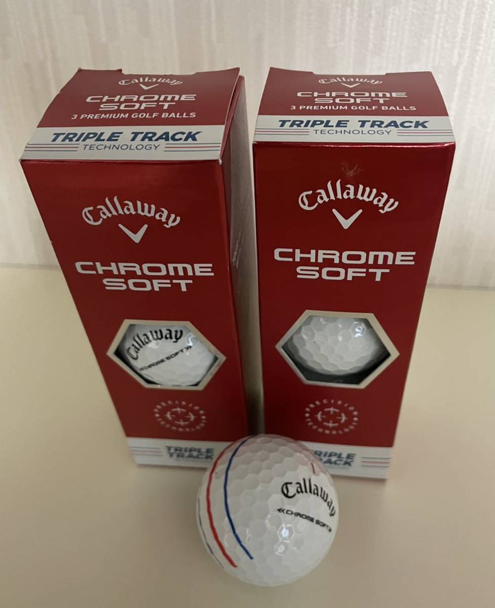 メジャー王者からアマチュアまで！　■キャロウェイ・クロムソフト・トリプルトラック（Callaway CHROME SOFT TRIPLE TRACK）■　2スリーブ_画像1