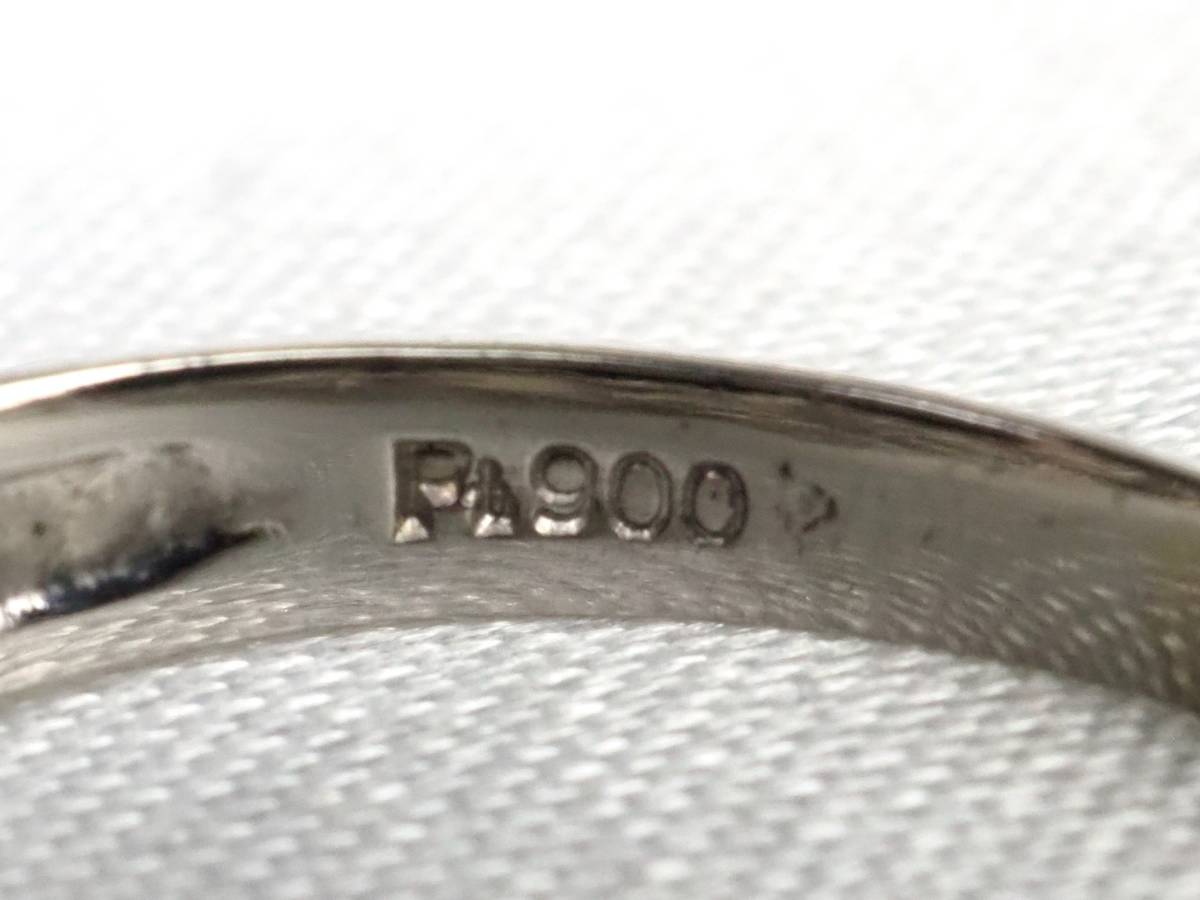 【3052E】Pt900プラチナ 天然ダイヤモンド 0.50ct/4.4g リング 指輪 ♯10.5_画像10