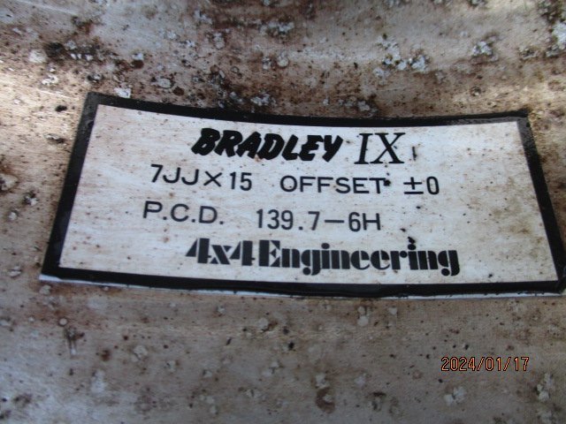 BRADLEY ブラッドレイ IX 15インチ 7J +0 4本セット_画像8